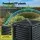 Gardeon 300L Heavy-Duty Tumbling Compost Bin Black Dual-Chamber Fast 6-8 Week Aeration System 300L Compost