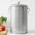 Gardeon 6L Stainless Steel Kitchen Compost Bin Countertop Caddy Ventilated Lid Odour Control Silver Matte
