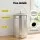 Gardeon 6L Stainless Steel Kitchen Compost Bin Countertop Caddy Ventilated Lid Odour Control Silver Matte