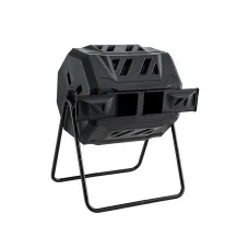 Gardeon 160L Dual Chamber Compost Bin Tumbler Rotating Composter with Sliding Doors and Ventilation System