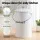 Gardeon 6L Kitchen Compost Bin White Ventilated Lid Countertop Metal Caddy Odour Control Durable Handle