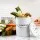 Gardeon 6L Kitchen Compost Bin White Ventilated Lid Countertop Metal Caddy Odour Control Durable Handle