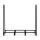 Gardeon 120cm Firewood Rack Black - Heavy-Duty Steel, 3 Sizes, Ventilated Design, 200kg Capacity, Includes 4 Tools