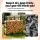 Gardeon 120cm Firewood Rack Black - Heavy-Duty Steel, 3 Sizes, Ventilated Design, 200kg Capacity, Includes 4 Tools