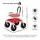 Gardeon Rolling Garden Cart Seat Stool 150kg Height Adjustable 360 Swivel Red