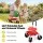 Gardeon Rolling Garden Cart Seat Stool 150kg Height Adjustable 360 Swivel Red