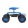 Gardeon Rolling Garden Seat 360° Swivel Adjustable Height 46–56 cm Steel Frame Up to 150 kg Capacity