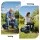 Gardeon Rolling Garden Seat 360° Swivel Adjustable Height 46–56 cm Steel Frame Up to 150 kg Capacity