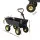 Gardeon Garden Cart Dump Utility Wagon 270kg 110L 2-in-1 Tractor Trolley All-Terrain Black Yellow