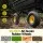 Gardeon Garden Cart Dump Utility Wagon 270kg 110L 2-in-1 Tractor Trolley All-Terrain Black Yellow
