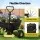Gardeon Garden Cart Dump Utility Wagon 270kg 110L 2-in-1 Tractor Trolley All-Terrain Black Yellow