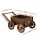 Gardeon Wooden Planter Cart Fir Wood Wagon Wheel Plant Stand Large Outdoor Decorative 77cm Lengths Suitable