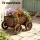Gardeon Wooden Planter Cart Fir Wood Wagon Wheel Plant Stand Large Outdoor Decorative 77cm Lengths Suitable