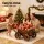 Gardeon Wooden Planter Cart Fir Wood Wagon Wheel Plant Stand Large Outdoor Decorative 77cm Lengths Suitable