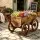 Gardeon Wooden Planter Cart XL Fir Wood Flower Wagon with Four Rolling Wheels 121cm Outdoor Rustic Display
