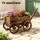 Gardeon Wooden Planter Cart XL Fir Wood Flower Wagon with Four Rolling Wheels 121cm Outdoor Rustic Display