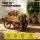 Gardeon Wooden Planter Cart XL Fir Wood Flower Wagon with Four Rolling Wheels 121cm Outdoor Rustic Display
