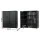 Gardeon Outdoor Wicker Storage Cabinet – Handwoven PE, Aluminium Frame, 2-in-1 Design with Glass Top, 103x84x40cm, Black
