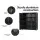 Gardeon Outdoor Wicker Storage Cabinet – Handwoven PE, Aluminium Frame, 2-in-1 Design with Glass Top, 103x84x40cm, Black