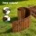 Green Fingers 10ft Flexible Metal Garden Edging Corrugated Cold-Rolled Steel Rust Lawn Border 300x25.4cm
