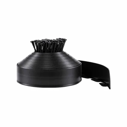 Green Fingers Flexible Garden Edging 10 x 2027cm Black Polypropylene with Nails for Lawn Borders and Paths