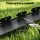 Green Fingers Flexible Garden Edging 10 x 2027cm Black Polypropylene with Nails for Lawn Borders and Paths
