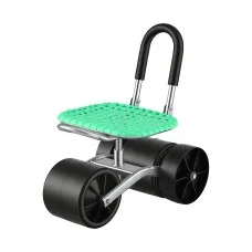 Gardeon Rolling Garden Work Seat 130kg Adjustable Height 360° Swivel Green