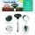 Gardeon Set of 12 Solar LED Snake Repellers - Ultrasonic, Weatherproof, Chemical-Free, Heavy-Duty ABS & Aluminium