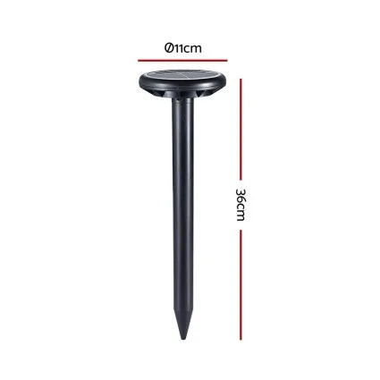 Gardeon Snake Repeller 10X Ultrasonic Solar Powered, Weatherproof, Safe, Humane, Zero Operating Cost, 706m² Coverage