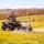 Giantz ATV Garden Trailer 150kg Tow-Behind Cart with 40cm Pneumatic Tyres Black