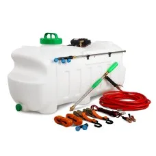 Giantz 100L Weed Sprayer - 80 PSI ATV Garden Sprayer, 3 Nozzles, 10m Hose, Durable Rustproof Design, 12V