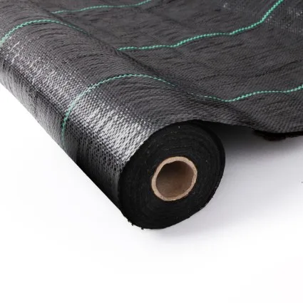 Instahut 1.83m x 30m Heavy Duty UV-Resistant Weed Mat - Woven Fabric, Chemical-Free Weed Control, Black, Cut to Size