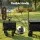 Gardeon Folding Camping Wagon Heavy Duty Utility Cart 150L 150kg Tailgate Table All Terrain Wheels 19cm