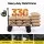 Gardeon Folding Camping Wagon Heavy Duty Utility Cart 150L 150kg Tailgate Table All Terrain Wheels 19cm