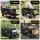 Gardeon Folding Camping Wagon Heavy Duty Utility Cart 150L 150kg Tailgate Table All Terrain Wheels 19cm