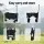 Gardeon Folding Garden Cart: Steel Frame, Oxford Cloth, 360° Wheels, Adjustable Handle, 32kg Capacity, 35x59x58cm, Black