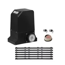 LockMaster Automatic Sliding Gate Opener Kit - 6m Rails, 1000KG Capacity, LED Keypad, 370W Motor, Auto-Close Feature
