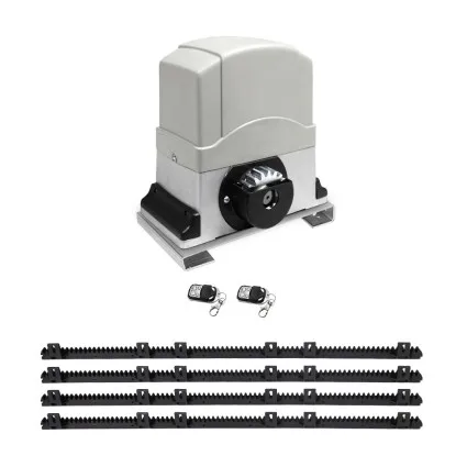 LockMaster 1200KG Electric Sliding Gate Opener, 4M Length, 450W Motor, Auto-Close, Safety Features, 3 Remotes