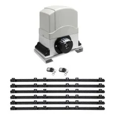 LockMaster Automatic Sliding Gate Opener Kit - 6M Length, 1200KG Capacity, Eco-Friendly, Safe, with Remote Control