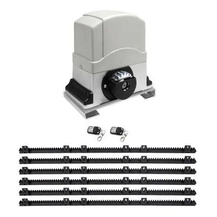 LockMaster Automatic Sliding Gate Opener Kit - 6M Length, 1200KG Capacity, Eco-Friendly, Safe, with Remote Control