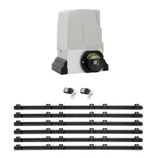LockMaster Automatic Sliding Gate Opener Kit, 6M, 1800KG Capacity, 550W Motor, Smooth Operation, Easy Installation