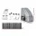 LockMaster Solar Sliding Gate Opener Kit - 800KG Capacity, 6M Length, Auto-Close, Obstruction Detection, Remote Control