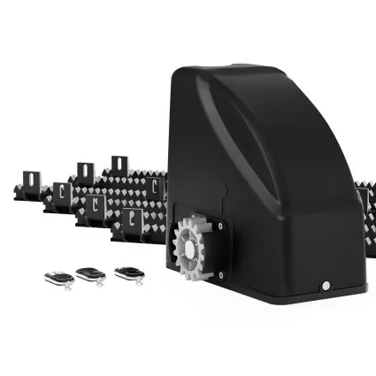 LockMaster Solar-Powered Automatic Sliding Gate Opener Kit, 600KG Capacity, 6M Length, 3 Remotes, Weather Resistant