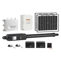 LockMaster Solar Gate Opener - 600KG, 5.5m, 20W Solar Panel, Auto-Close, Safety Reverse, Weatherproof, 1-Year Warranty