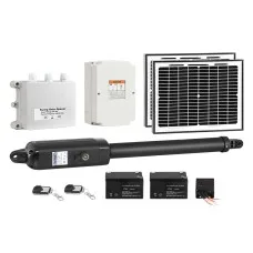 LockMaster Solar Gate Opener - 600KG, 5.5m, 20W Solar Panel, Auto-Close, Safety Reverse, Weatherproof, 1-Year Warranty