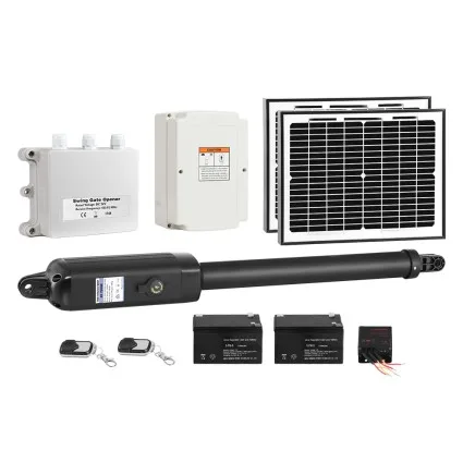LockMaster Solar Gate Opener - 600KG, 5.5m, 20W Solar Panel, Auto-Close, Safety Reverse, Weatherproof, 1-Year Warranty