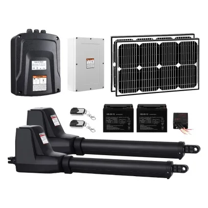 LockMaster Dual Swing Gate Opener 800KG with 40W Solar Panel, Gentle Start/Stop, Auto-Close, Remote Control, IP44