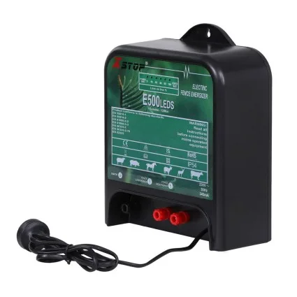 XSTOP EL500LEDS 5 Joule Mains Electric Fence Energiser 120 km Coverage IP54 LED Status 220–240V AC Energy Efficient