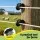 Giantz 100pcs Electric Fence Ring Insulators - High-Strength UV-Resistant Black PP, 25cm for Wire, Polywire, Rope