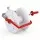 Giantz Electric Fence Reel, Geared 3:1 Ratio, 500m Polywire Capacity, Galvanised Frame, UV Resistant, White